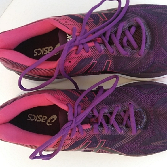 Asics Gel-Nimbus 19 Running Sneaker Shoe 10 Purple Pink - Picture 8 of 16